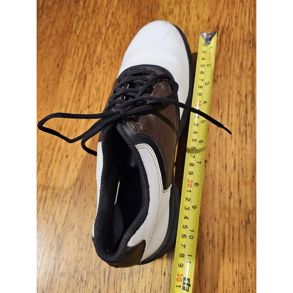 Footjoy Golf Shoes Mens Greenjoys Size 10 Brown/White Soft Cleats - Picture 8 of 9